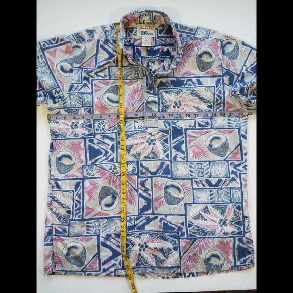 Alfred Shaheen Reyn Spooner Hawaiian Shirt Pullover Reverse Print Coconuts M - Picture 6 of 6